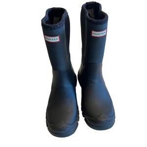 hunter girls BK FIELD HYBRID BOOT  rain boots black size UK 1, US 2 B/3G EU 33